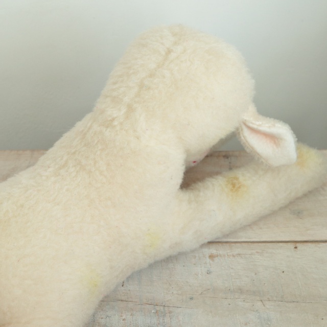 アンティーク シュタイフ お眠りヒツジ Steiff Floppy Lamby 28cm