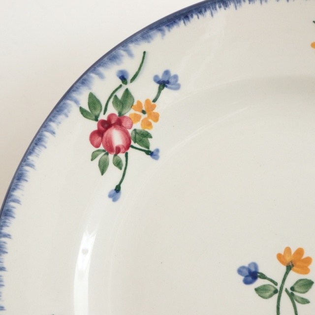 フランスアンティーク プレート 検) ハグオーワー サルグミンヌ フランスアンティーク サルグミンヌのマロン色のプレートa