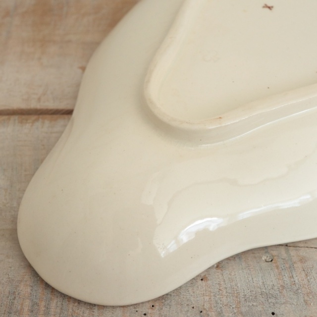 アンティーク ラヴィエ オーバル皿 フランス クレイユモントロー製