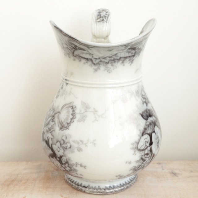 アンティーク ピシェ JARDINIERE フランス サルグミンヌ製 U&C SARREGUEMINES