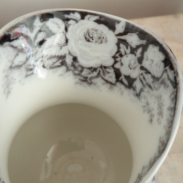 アンティーク ピシェ JARDINIERE フランス サルグミンヌ製 U&C SARREGUEMINES
