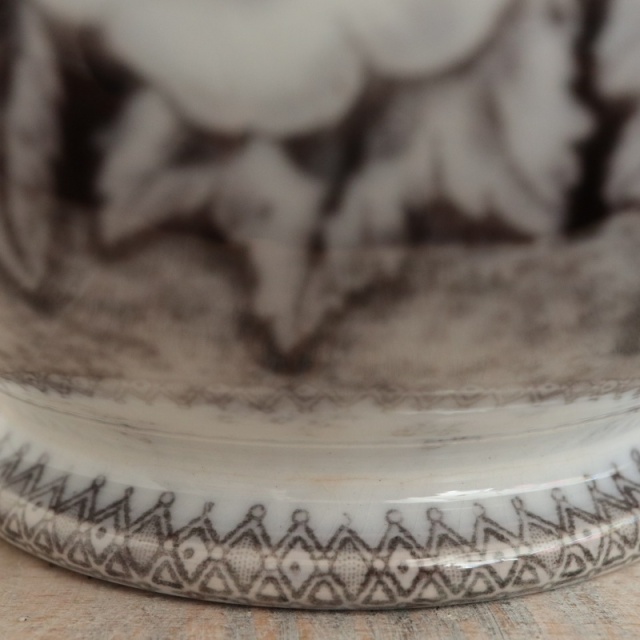 アンティーク ピシェ JARDINIERE フランス サルグミンヌ製 U&C SARREGUEMINES