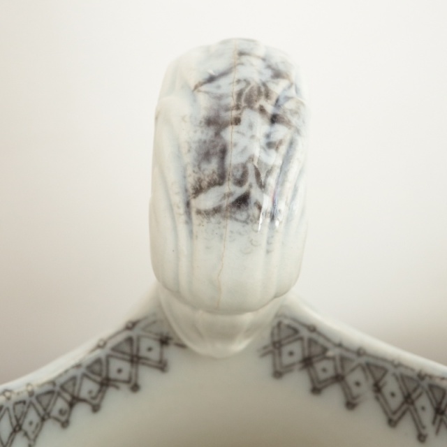 アンティーク ピシェ JARDINIERE フランス サルグミンヌ製 U&C SARREGUEMINES