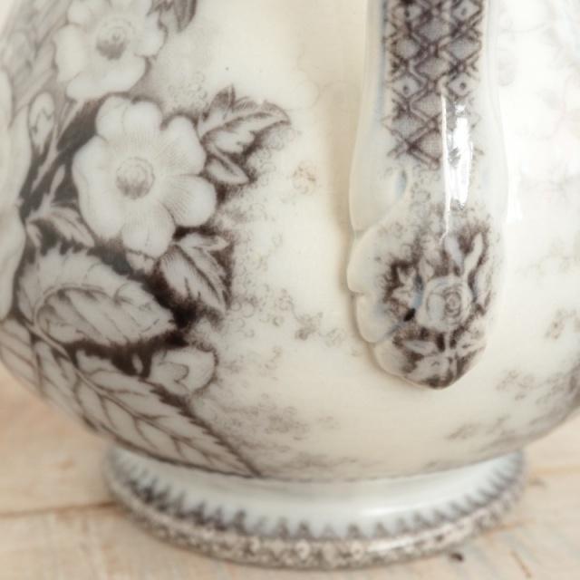 アンティーク ピシェ JARDINIERE フランス サルグミンヌ製 U&C SARREGUEMINES