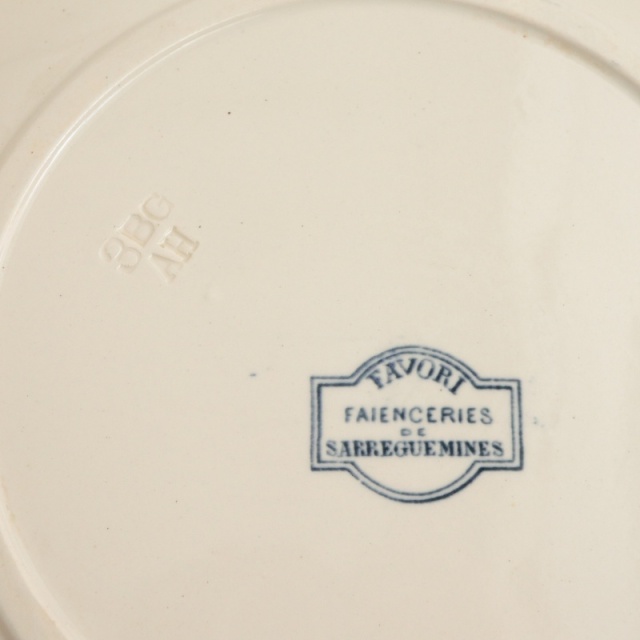 アンティーク プレート ファヴォリ 皿 フランス サルグミンヌ製 FAVORI SARREGUEMINES