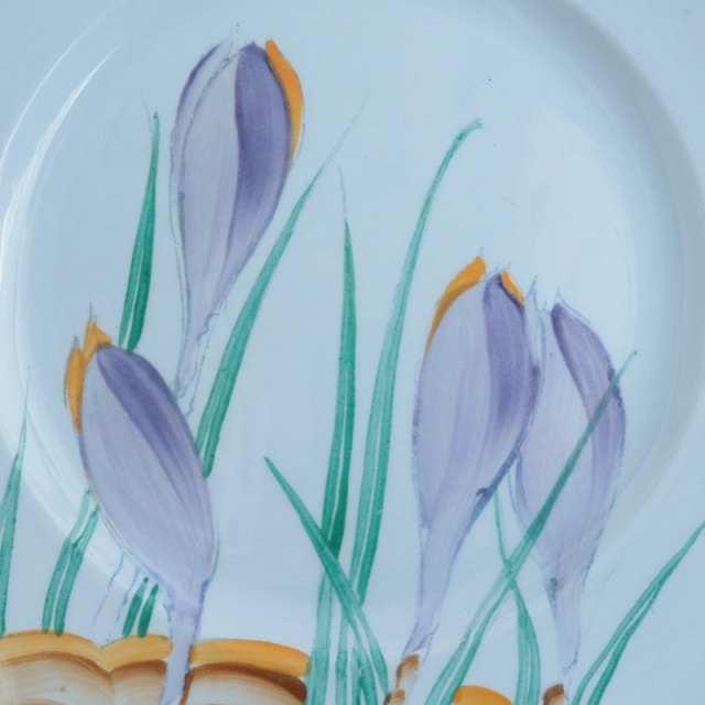 スージークーパー パープルクロッカス デザートプレート SUSIE COOPER