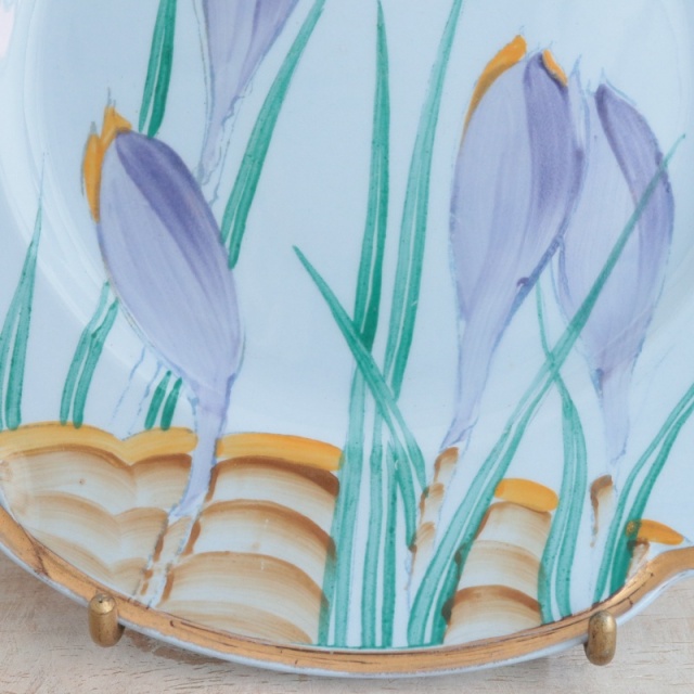 スージークーパー パープルクロッカス デザートプレート SUSIE COOPER