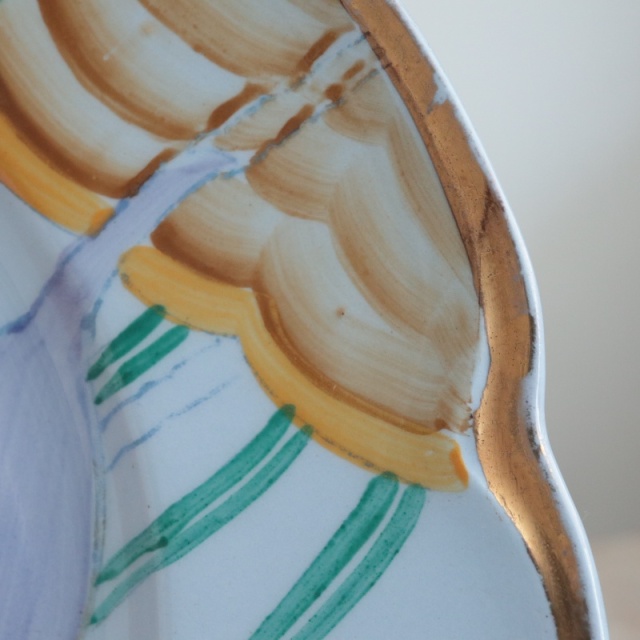 スージークーパー パープルクロッカス デザートプレート SUSIE COOPER