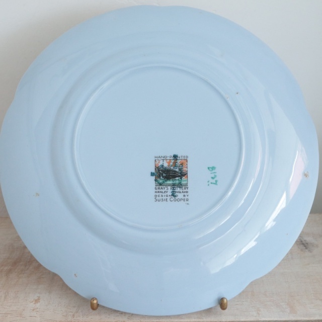 スージークーパー パープルクロッカス デザートプレート SUSIE COOPER