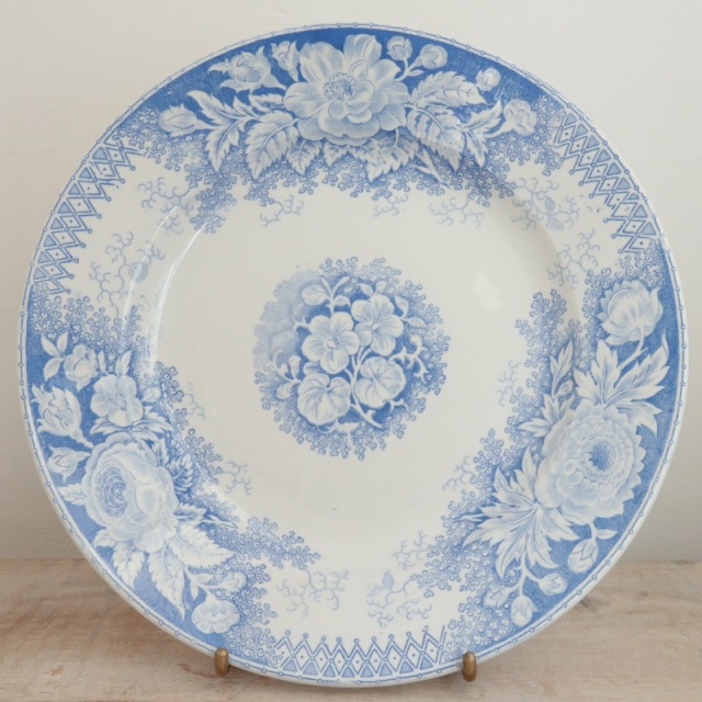 アンティーク プレート JARDINIERE 皿 フランス サルグミンヌ製 U&C SARREGUEMINES
