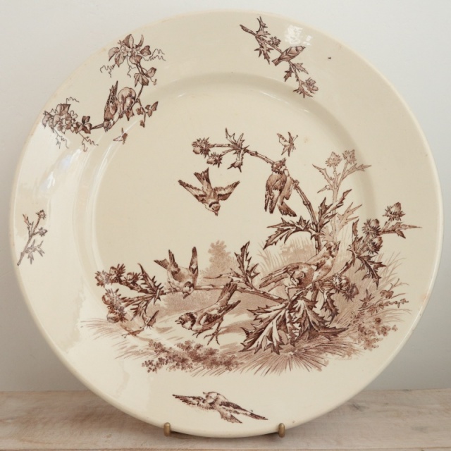 フランスアンティーククレイユモントローChardonneretムタディエ フランスアンティーククレイユモントローChardonneretムタディエ LL&T