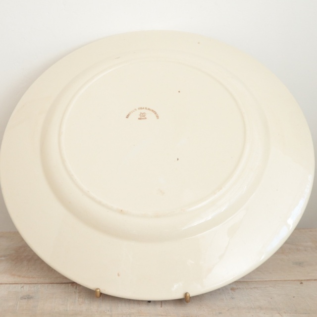アンティーク プレート 大皿 CHARDONNERET フランス クレイユ