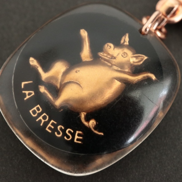 ブルボンキーホルダー 金のブタ LA BRESSE
