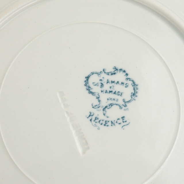 アンティーク プレート デザート皿  REGENCE フランス サンタマン製 SAINT AMAND HAMAGE NORD