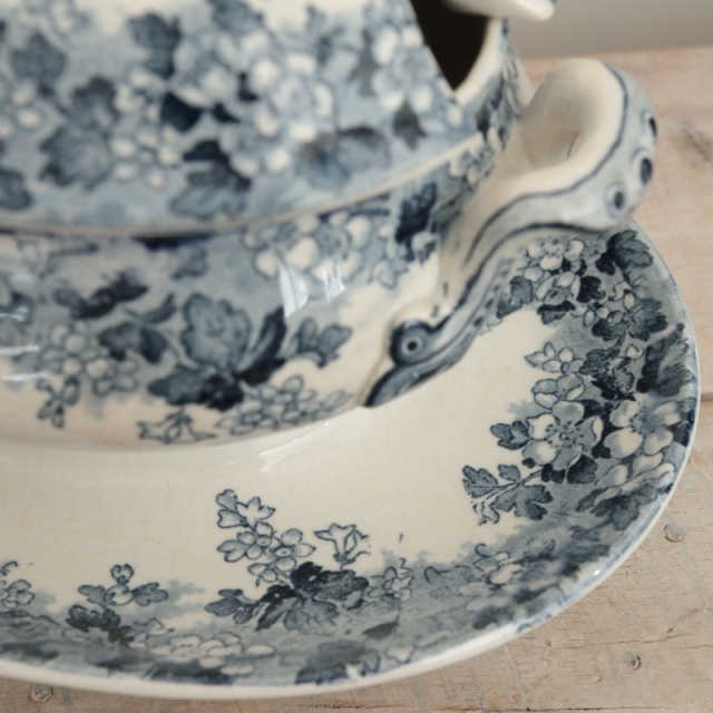 アンティーク ソーシエール RECAMIER フランス サルグミンヌ製 U&C SARREGUEMINES & DIGOIN