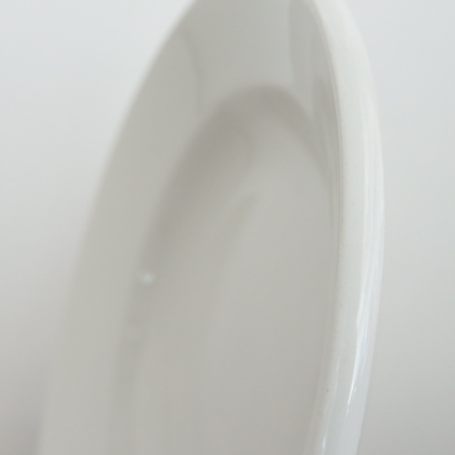 アンティーク プレート 白 深皿 厚手 フランス バドンヴィレー製