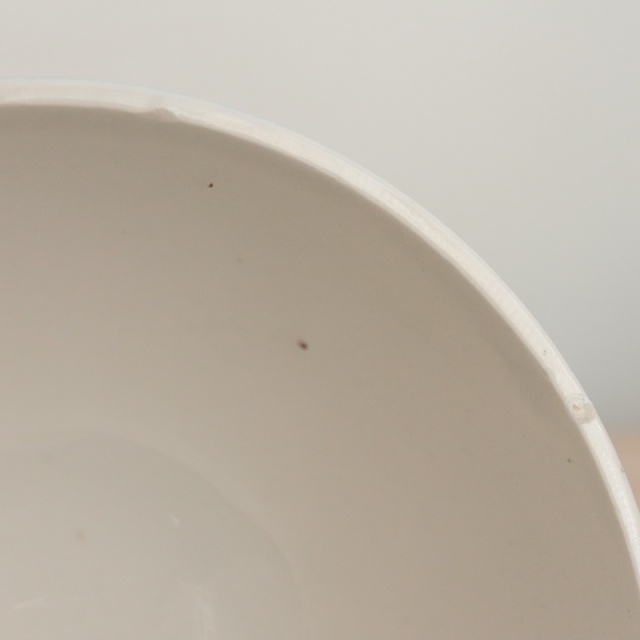 アンティーク プチ カフェオレボウル バラ ブルー フランス ディゴワン製 PATRISIA DIGOIN