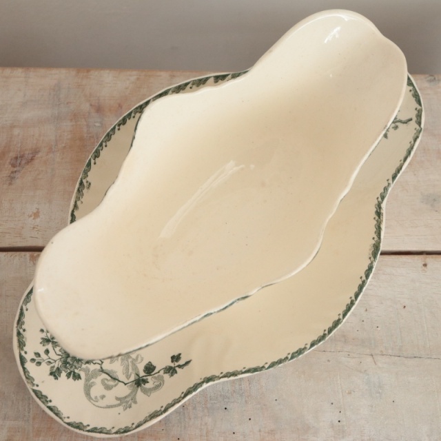 アンティーク ソーシエール REJANE フランス ロンウィー製 LONGWY