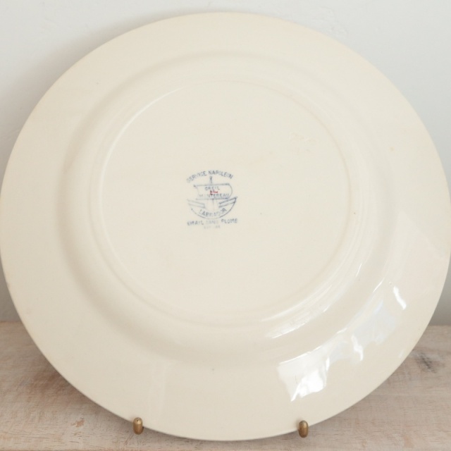 アンティーク プレート NAPOLEON 皿 フランス クレイユモントロー製 Creil Montereau