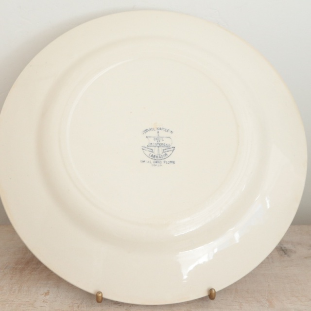 アンティーク プレート NAPOLEON 皿 フランス クレイユモントロー製 Creil Montereau