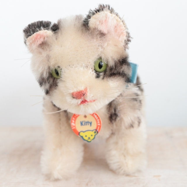 アンティーク シュタイフ ネコ Steiff Kitty 10cm