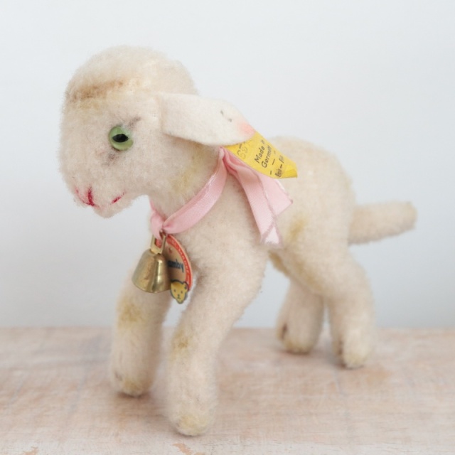 アンティーク シュタイフ ヒツジ Steiff Lamby 10cm