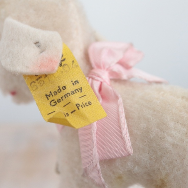 アンティーク シュタイフ ヒツジ Steiff Lamby 10cm