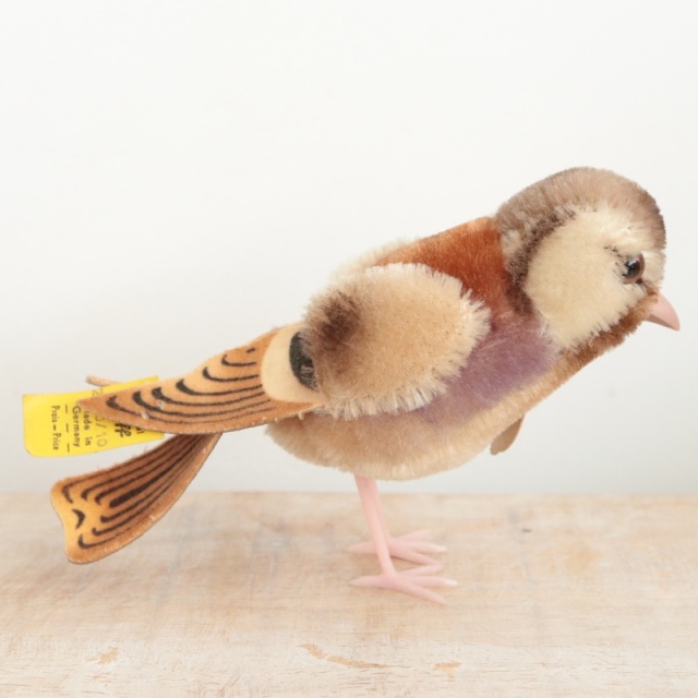 アンティーク シュタイフ スズメ Steiff Spatz 10cm