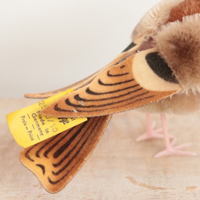 アンティーク シュタイフ スズメ Steiff Spatz 10cm