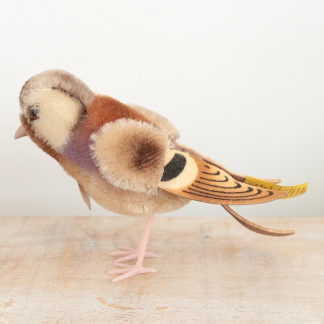 アンティーク シュタイフ スズメ Steiff Spatz 10cm