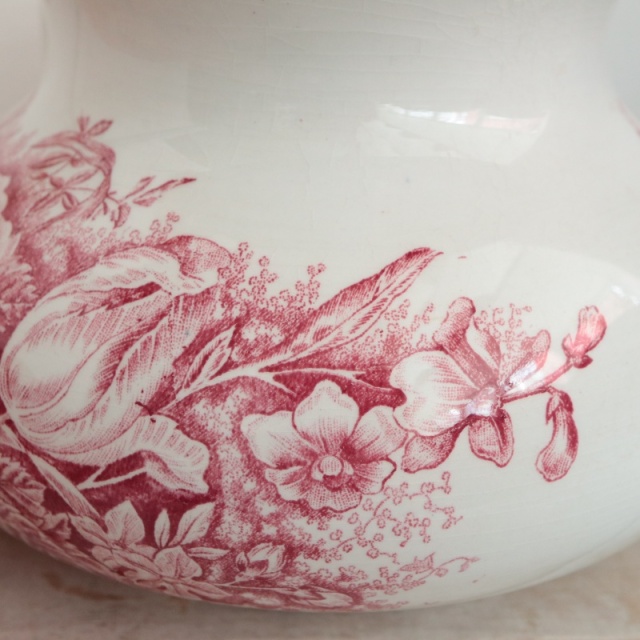 アンティーク ピシェ JARDINIERE フランス ロンウィー製 LONGWY