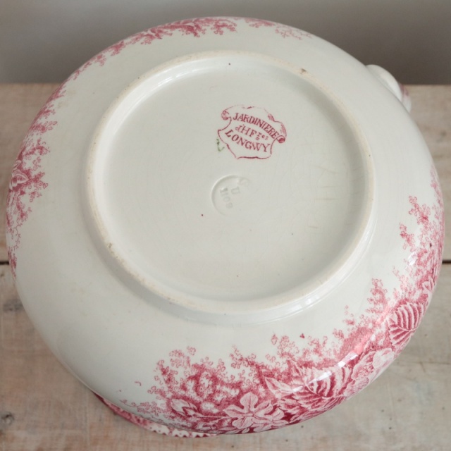 アンティーク ピシェ JARDINIERE フランス ロンウィー製 LONGWY