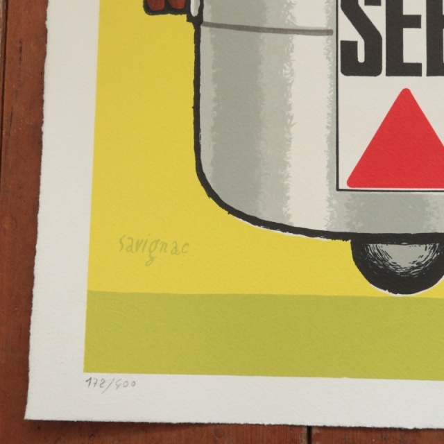 レイモン サヴィニャック セブの圧力鍋 リトグラフ ポスター SEB SAVIGNAC