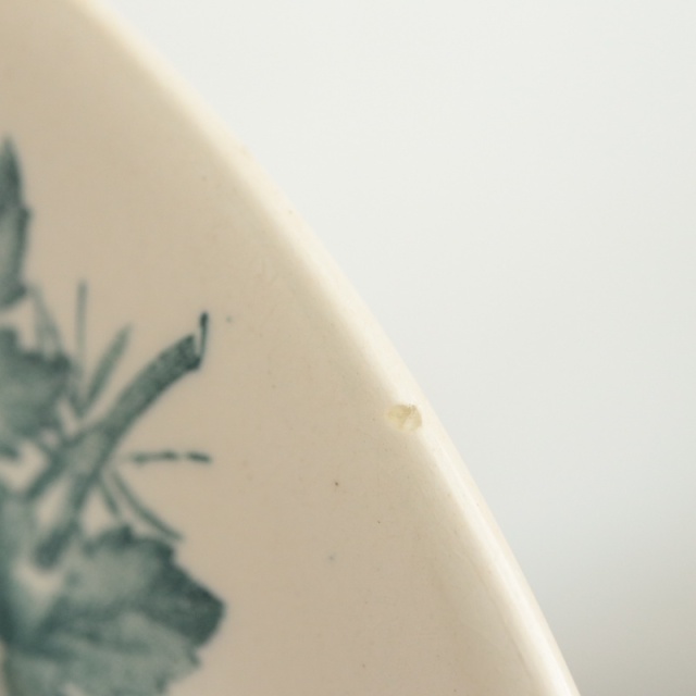 アンティークプレート 小鳥 皿 MIGNON フランス ロンウィー製 LONGWY