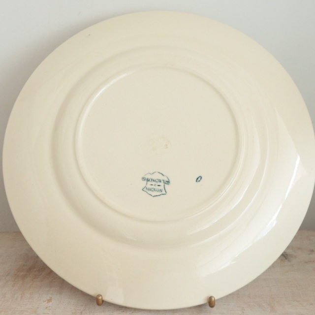 アンティークプレート 小鳥 皿 MIGNON フランス ロンウィー製 LONGWY
