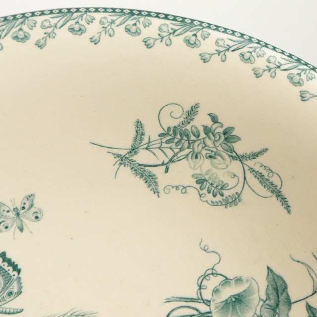 アンティーク コンポティエ FLEURS DE CHAMPS フランス ペクソンヌ製 PEXONNE Fenal Freres