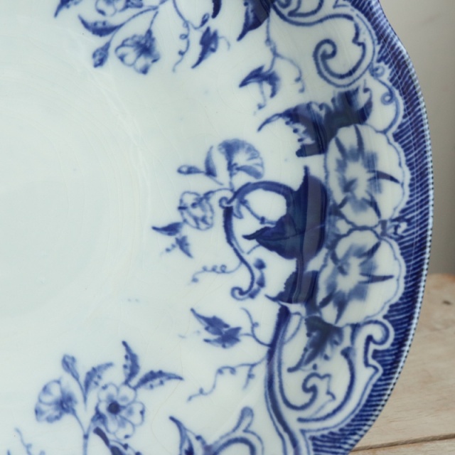 クレイユモントロー　フローラ　コンポティエ　フランスアンティーク　アンティーク アンティークコンポティエ フローラ フランス クレイユ