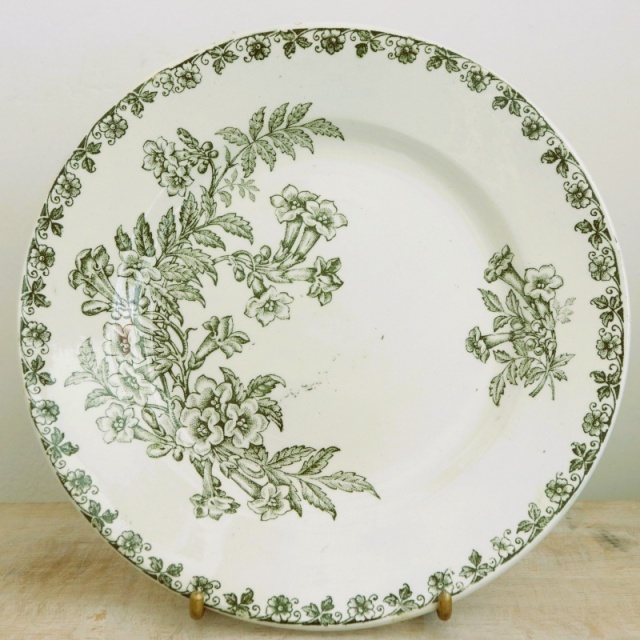 アンティーク プレート デザート皿 DENISE フランス サンタマン製 ST.AMAND 