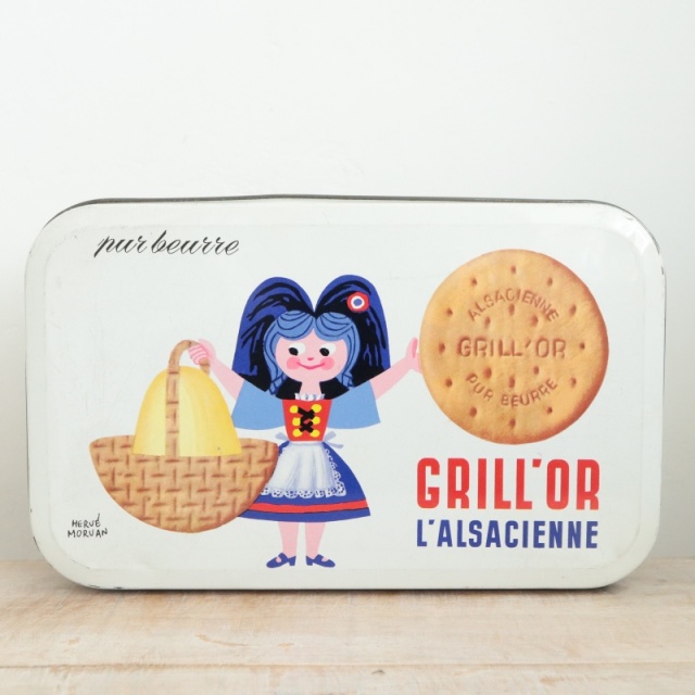 エルベ・モルバン アルザシェンヌ ビスケット缶  L'ALSACIENNE GRILL'OR