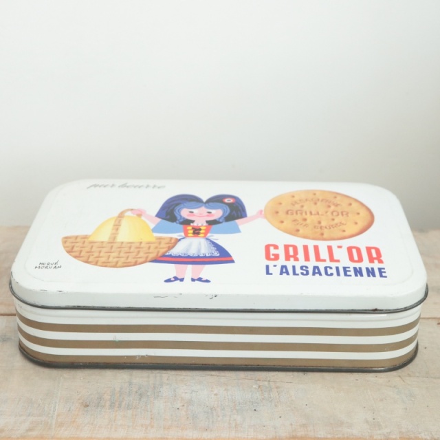 エルベ・モルバン アルザシェンヌ ビスケット缶  L'ALSACIENNE GRILL'OR