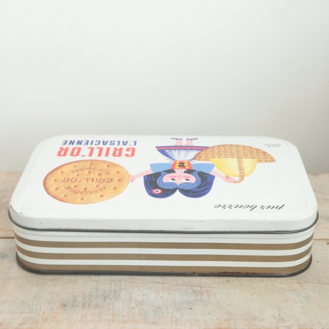 エルベ・モルバン アルザシェンヌ ビスケット缶  L'ALSACIENNE GRILL'OR