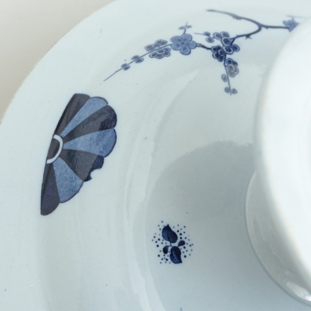 アンティーク コンポティエ ジャポン 脚付き皿 JAPON フランス