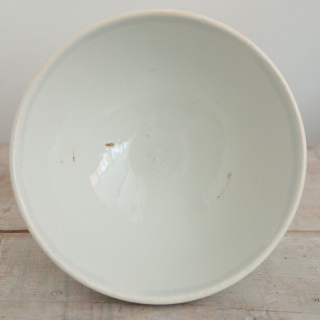 アンティーク カフェオレボウル フルーツ フランス クレイユモントロー製 Creil Montereau