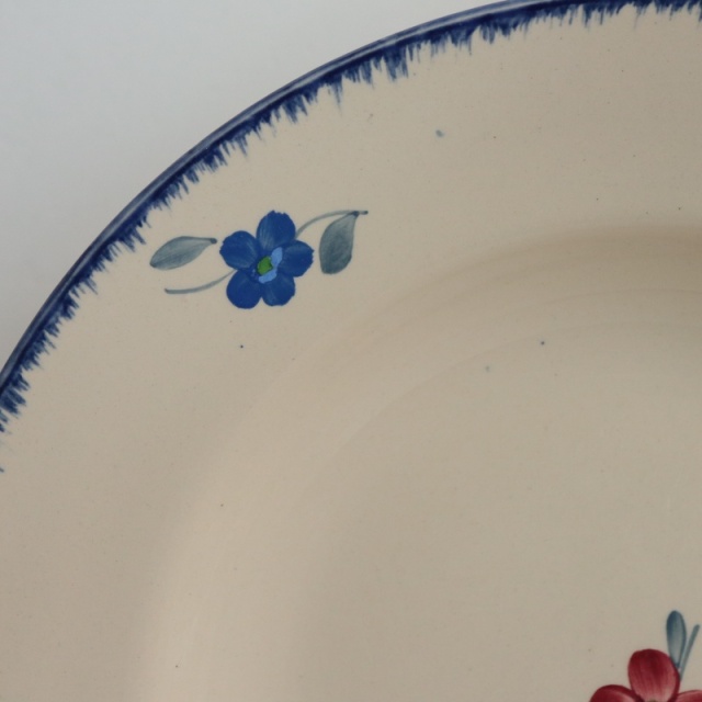 アンティーク プレート MARY LOU 深皿 フランス サルグミンヌ製