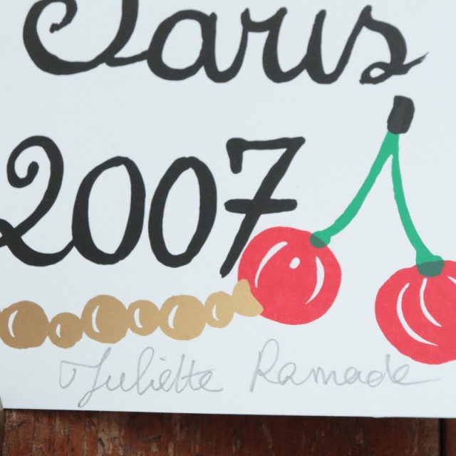 Juliette Ramade ネコ シルクスクリーン ポスター 2007年