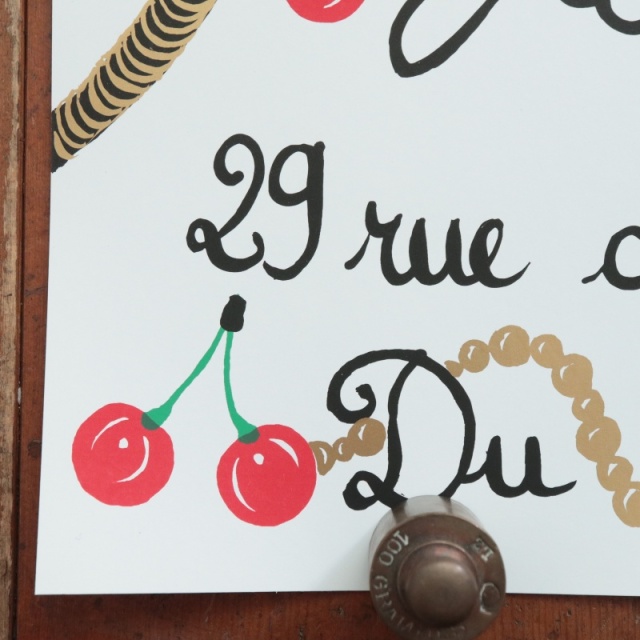 Juliette Ramade ネコ シルクスクリーン ポスター 2007年