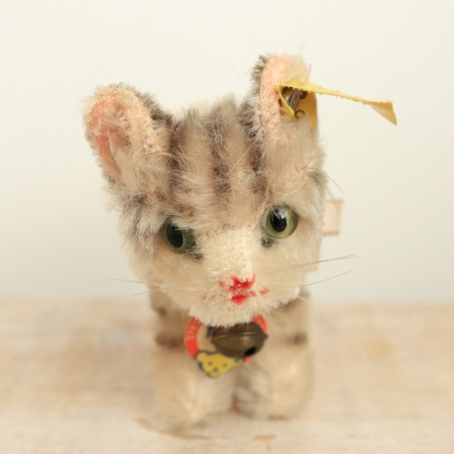 アンティーク シュタイフ ネコ Steiff Tabby 7cm