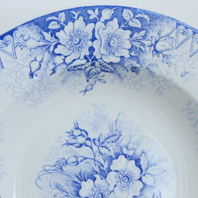 アンティークプレート EGLANTINES 皿 フランス リュネヴィル製 KG Luneville