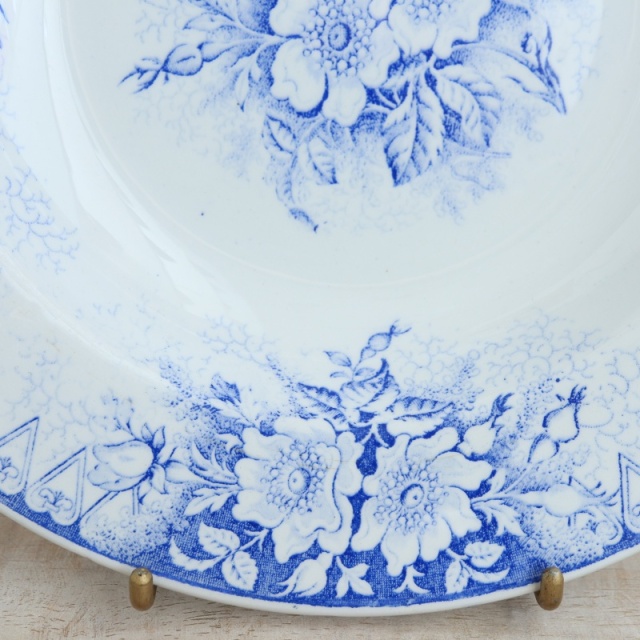 アンティークプレート EGLANTINES 皿 フランス リュネヴィル製 KG Luneville