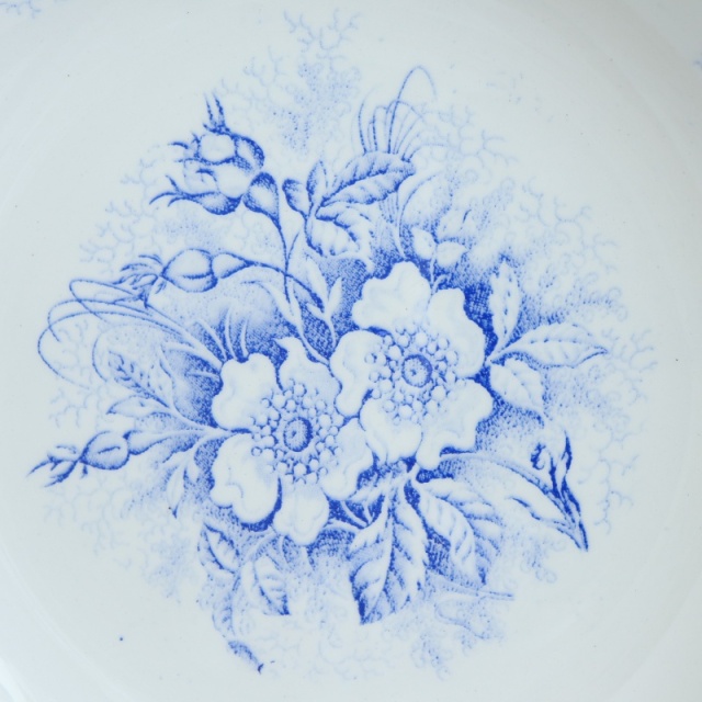 アンティークプレート EGLANTINES 皿 フランス リュネヴィル製 KG Luneville